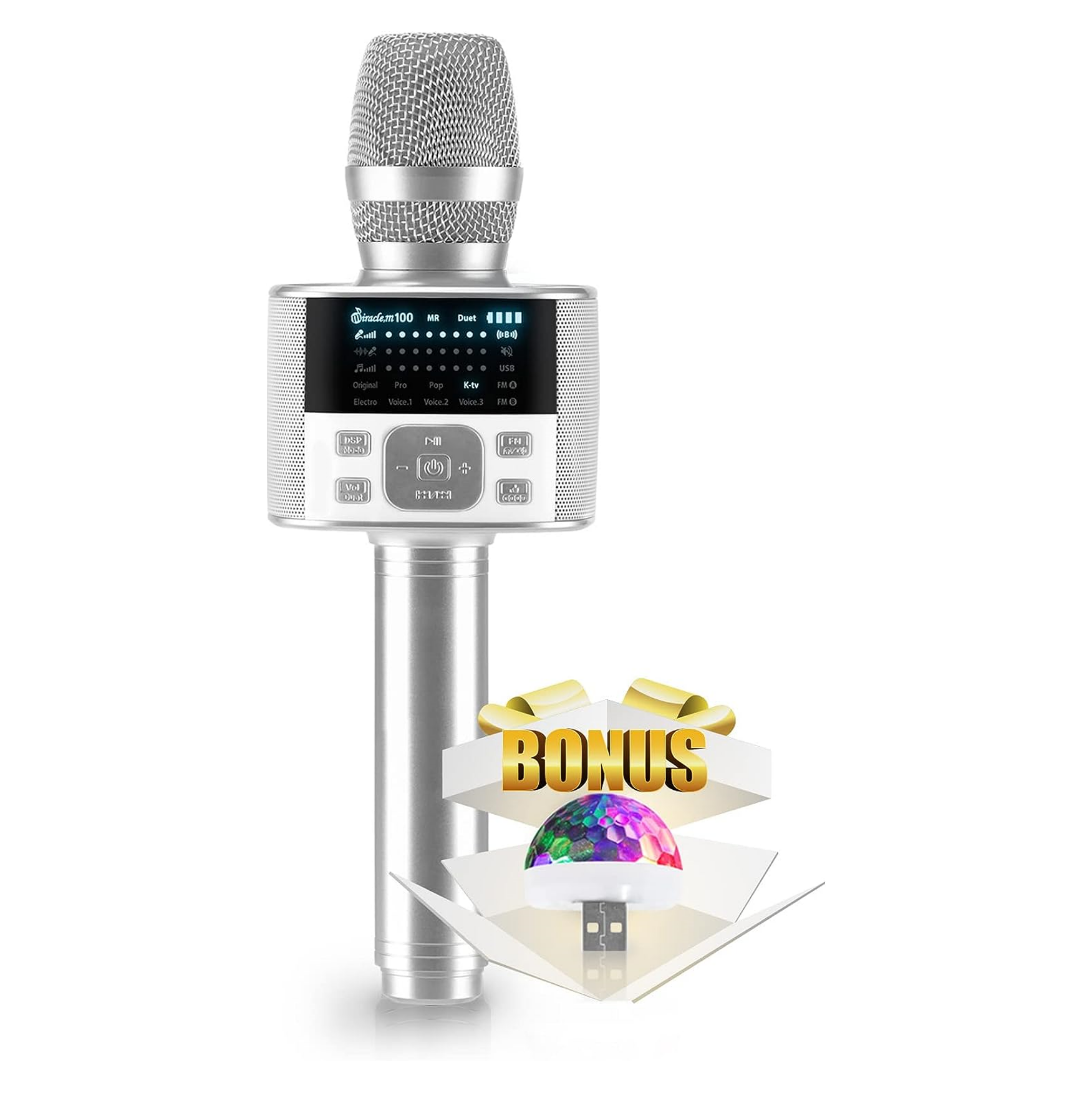 Miracle M100 Bluetooth Karaoke Microphone